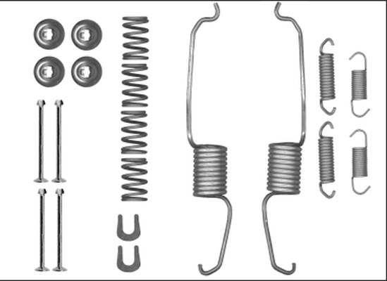 Accessory Kit, brake shoes - 97041900 TEXTAR