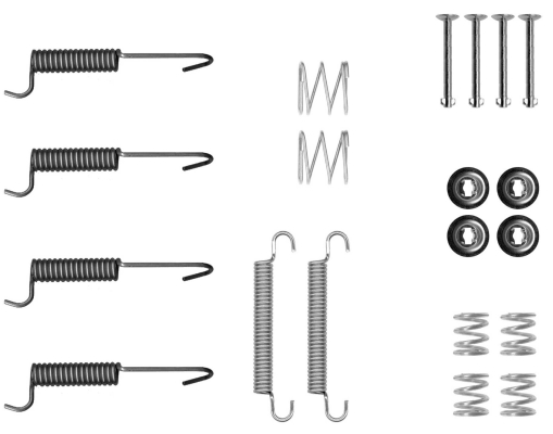 Kit accessori, Ganasce freno stazionamento - 97048400 TEXTAR