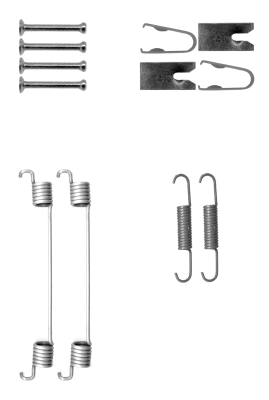 Kit accessori, Ganasce freno - 97048500 TEXTAR