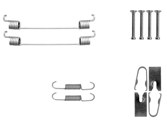 Accessory Kit, brake shoes - 97048600 TEXTAR