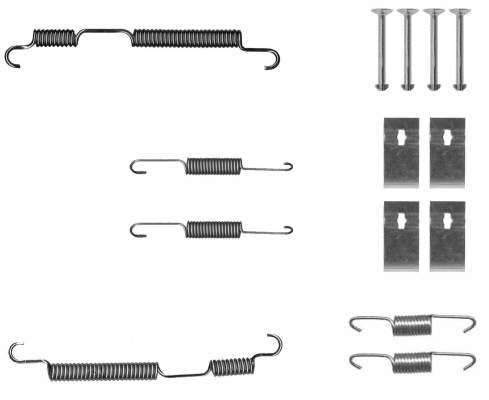 Kit accessori, Ganasce freno - 97048700 TEXTAR