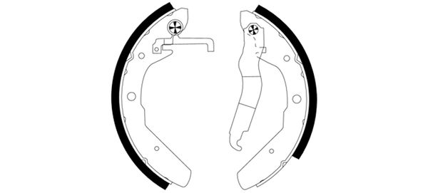Brake Shoe Set - 91027600 TEXTAR