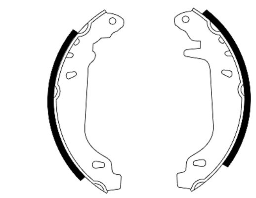 Brake Shoe Set - 91037400 TEXTAR