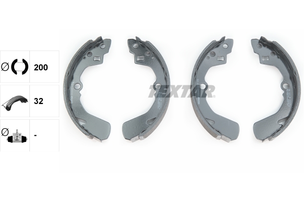 Brake Shoe Set - 91039001 TEXTAR