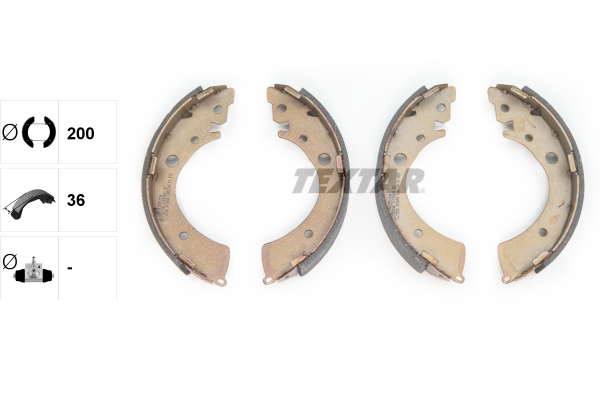 Brake Shoe Set - 91039601 TEXTAR
