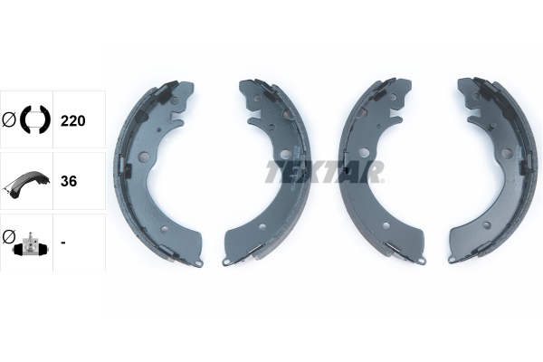 Bremsbackensatz - 91042300 TEXTAR