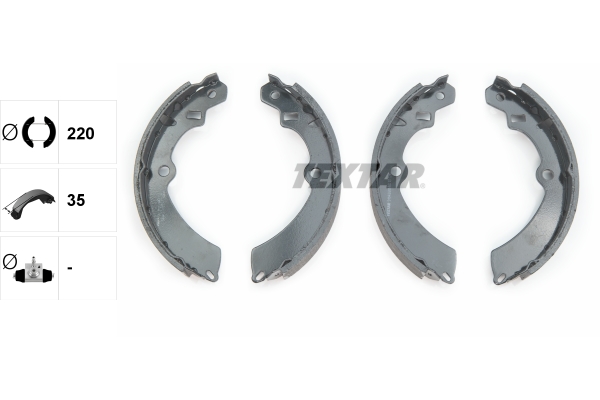 Brake Shoe Set - 91042800 TEXTAR