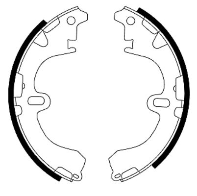 Brake Shoe Set - 91043100 TEXTAR