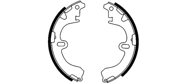 Brake Shoe Set - 91043200 TEXTAR