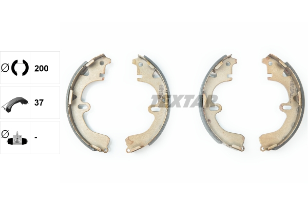 Bremsbackensatz - 91043200 TEXTAR