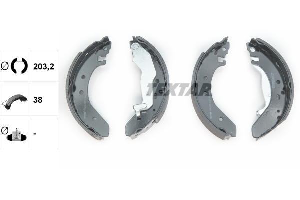 Brake Shoe Set - 91043900 TEXTAR