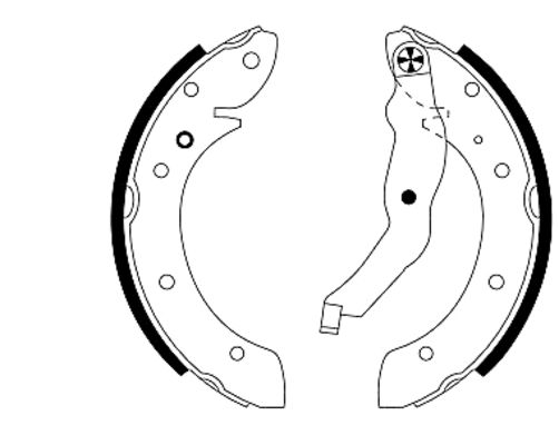 Brake Shoe Set - 91044000 TEXTAR