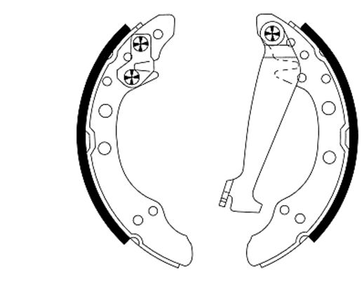 Brake Shoe Set - 91044700 TEXTAR
