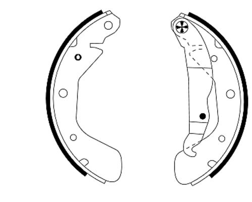Brake Shoe Set - 91044800 TEXTAR