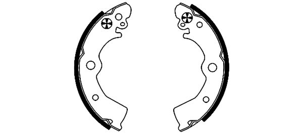 Brake Shoe Set - 91045300 TEXTAR