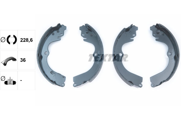 Brake Shoe Set - 91045901 TEXTAR