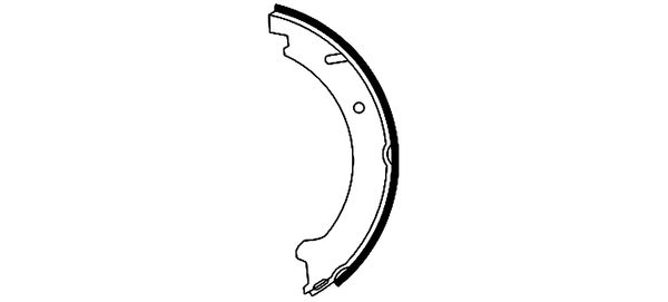 Brake Shoe Set, parking brake - 91046000 TEXTAR