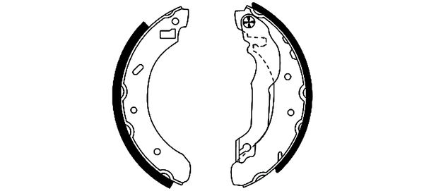 Brake Shoe Set - 91046100 TEXTAR
