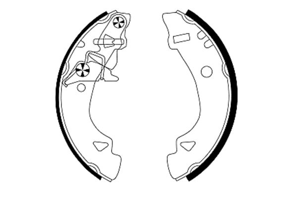 Brake Shoe Set - 91048400 TEXTAR