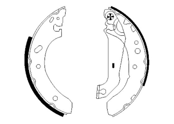 Brake Shoe Set - 91048900 TEXTAR
