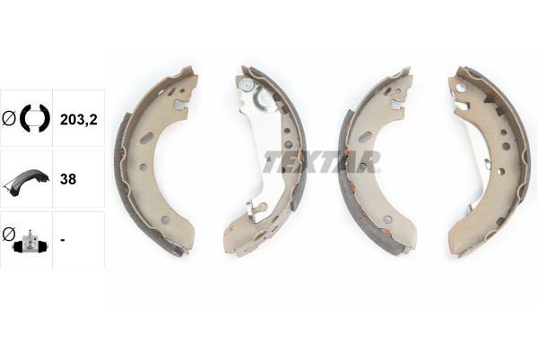 Bremsbackensatz - 91048900 TEXTAR