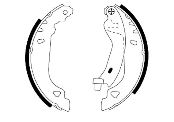 Bremsbackensatz - 91049100 TEXTAR
