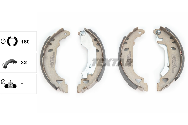 Bremsbackensatz - 91049100 TEXTAR