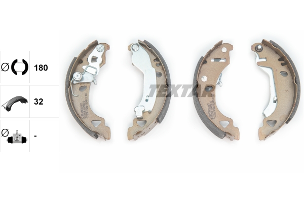 Brake Shoe Set - 91049200 TEXTAR