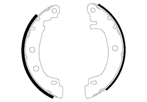 Brake Shoe Set - 91049500 TEXTAR