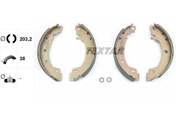 Brake Shoe Set - 91049500 TEXTAR