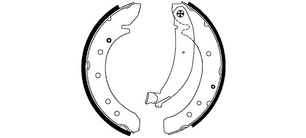 Brake Shoe Set - 91049600 TEXTAR