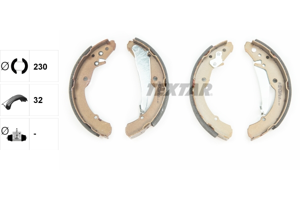 Bremsbackensatz - 91052400 TEXTAR
