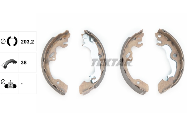 Brake Shoe Set - 91052500 TEXTAR