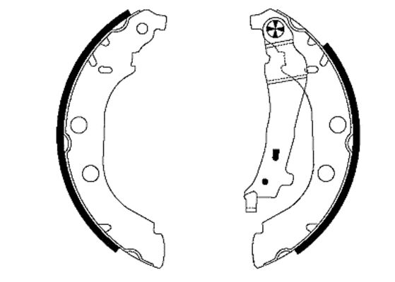 Brake Shoe Set - 91052600 TEXTAR