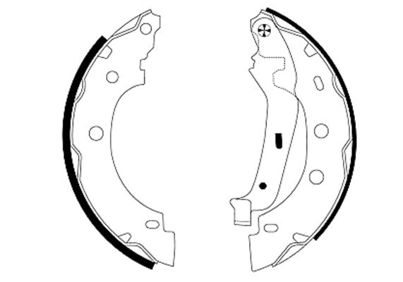 Brake Shoe Set - 91052800 TEXTAR