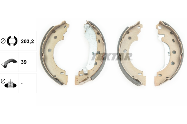 Bremsbackensatz - 91052800 TEXTAR
