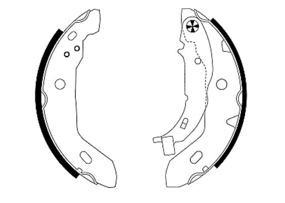 Brake Shoe Set - 91053000 TEXTAR
