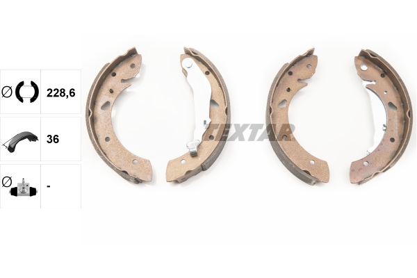 Bremsbackensatz - 91053400 TEXTAR