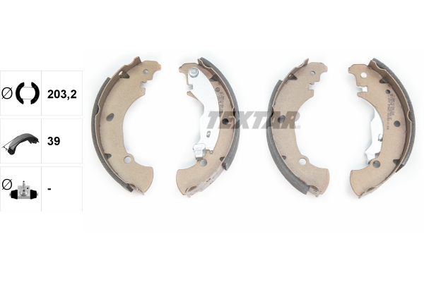 Bremsbackensatz - 91053600 TEXTAR