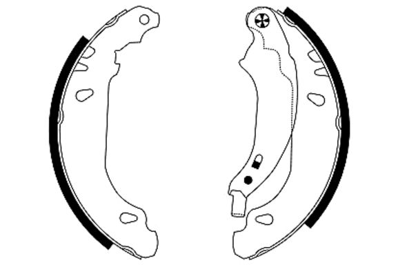 Brake Shoe Set - 91053800 TEXTAR