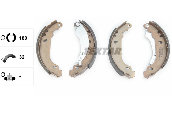 Brake Shoe Set - 91053800 TEXTAR