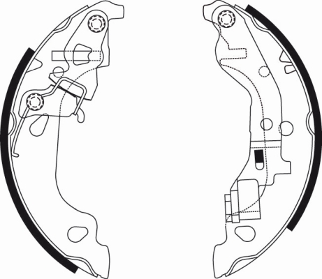Brake Shoe Set - 91054300 TEXTAR