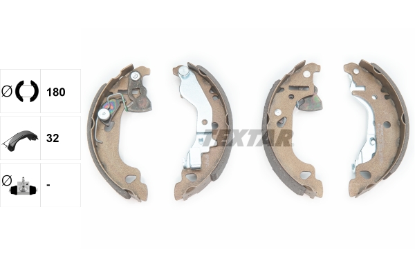 Bremsbackensatz - 91054300 TEXTAR