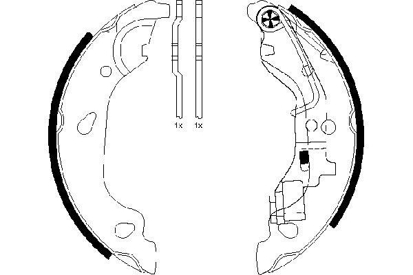 Brake Shoe Set - 91054400 TEXTAR
