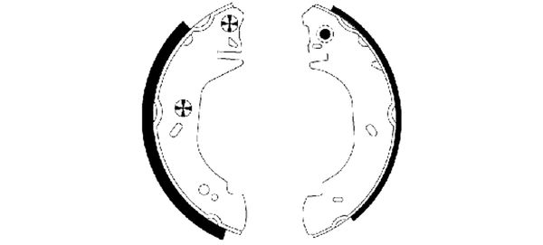 Brake Shoe Set - 91054500 TEXTAR
