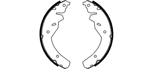 Brake Shoe Set - 91055900 TEXTAR