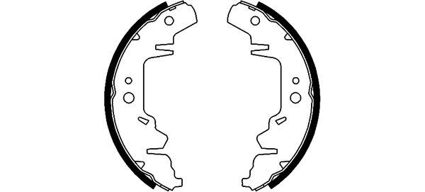 Brake Shoe Set - 91056000 TEXTAR