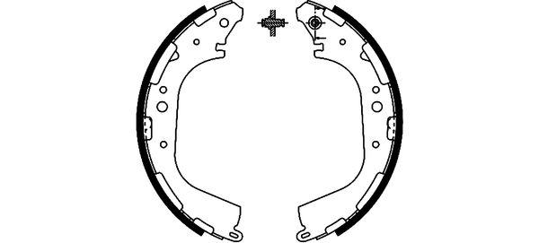 Brake Shoe Set - 91056200 TEXTAR