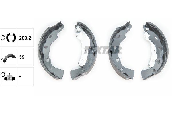Bremsbackensatz - 91056400 TEXTAR