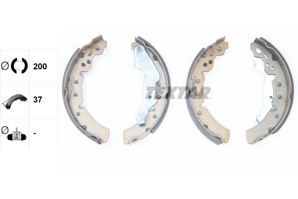 Brake Shoe Set - 91056700 TEXTAR